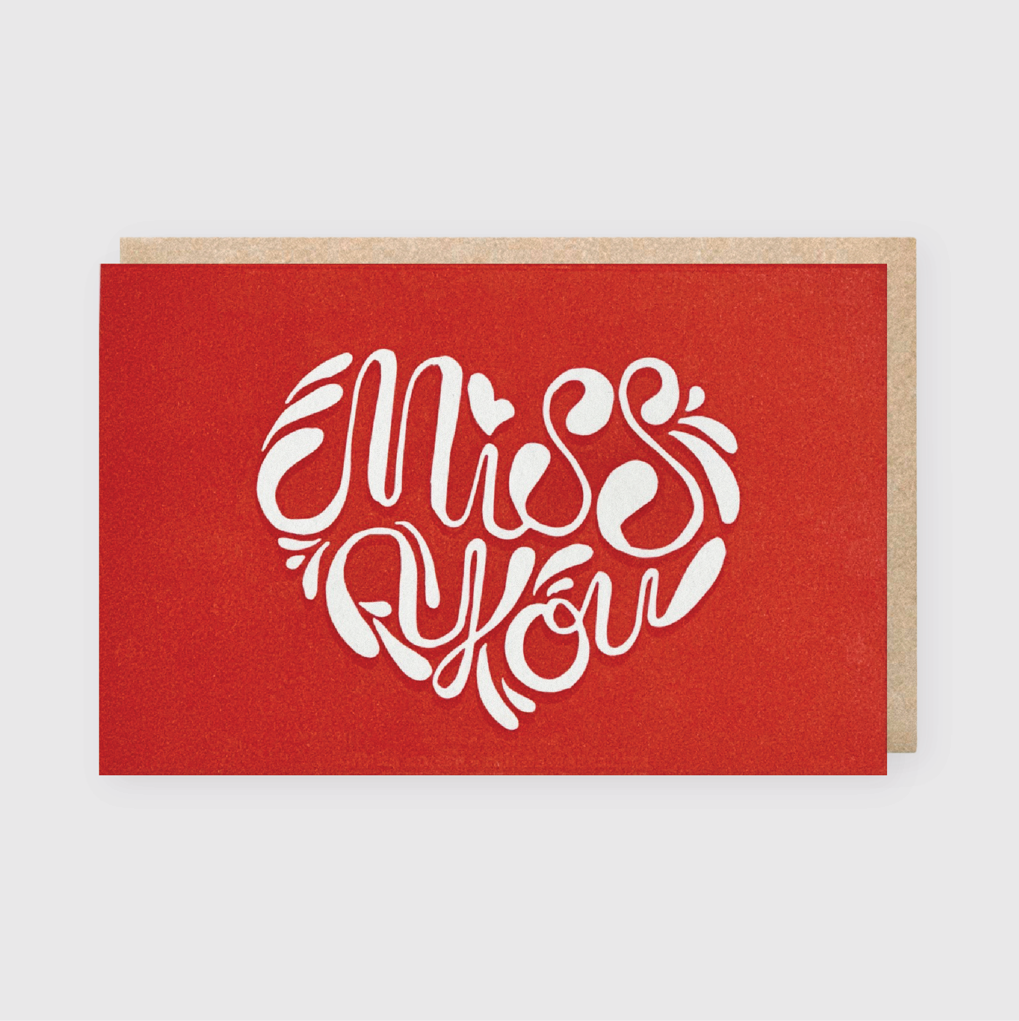 Miss You Heart Greeting Card (*Ltd)