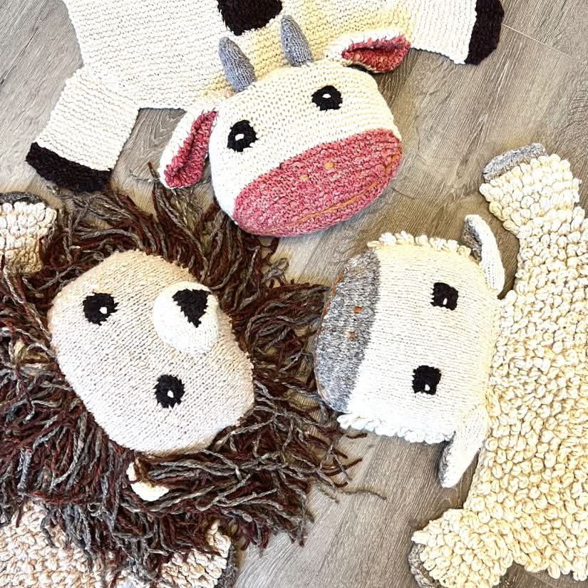 Organic Wool Play Mat + Nursery Rug  | Lion
