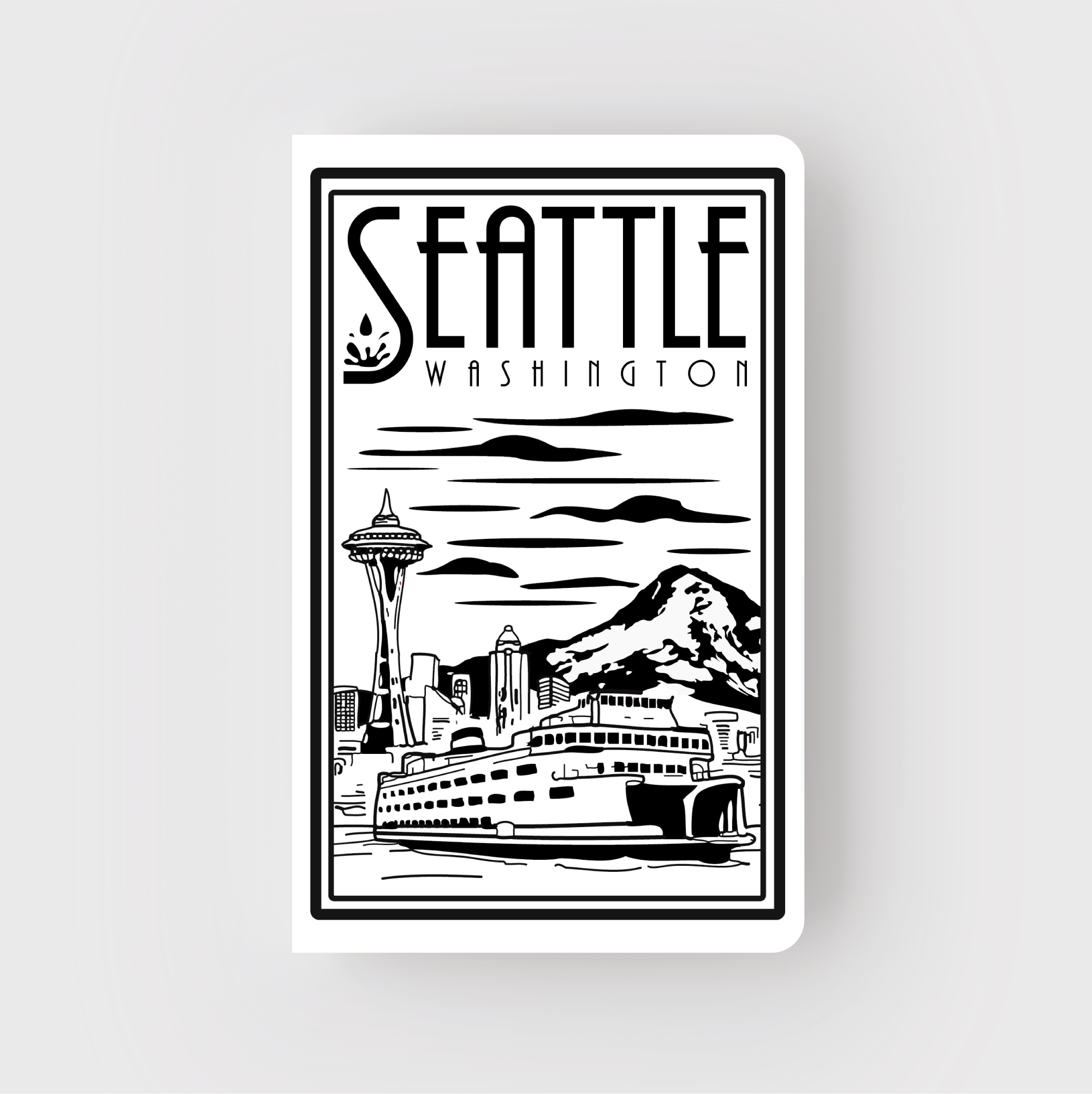 Seattle Lino- Ferry Notebook