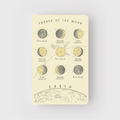 Moon Phases Letterpress Notebook