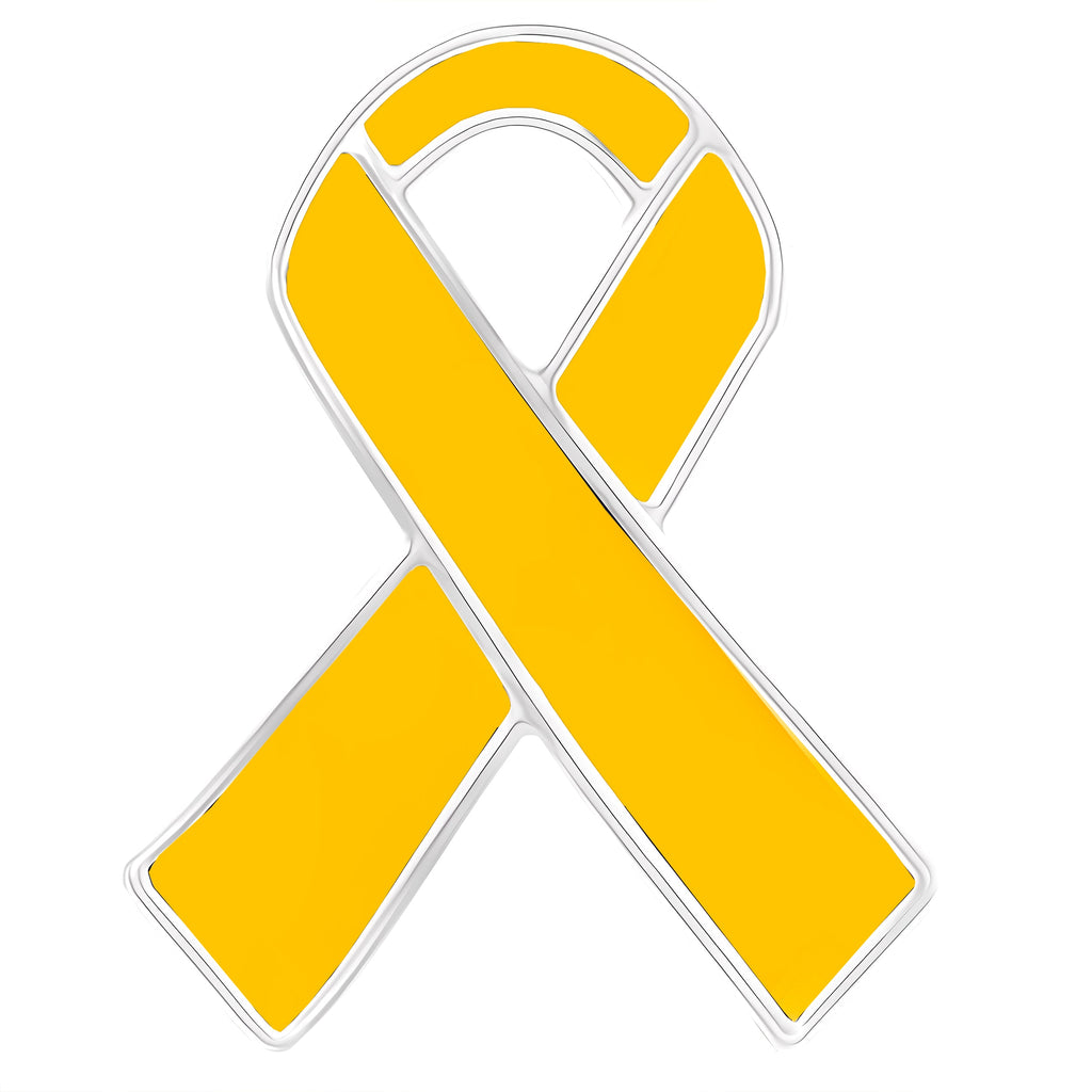 10 Pack Childhood Cancer Gold Ribbon Awareness Pins