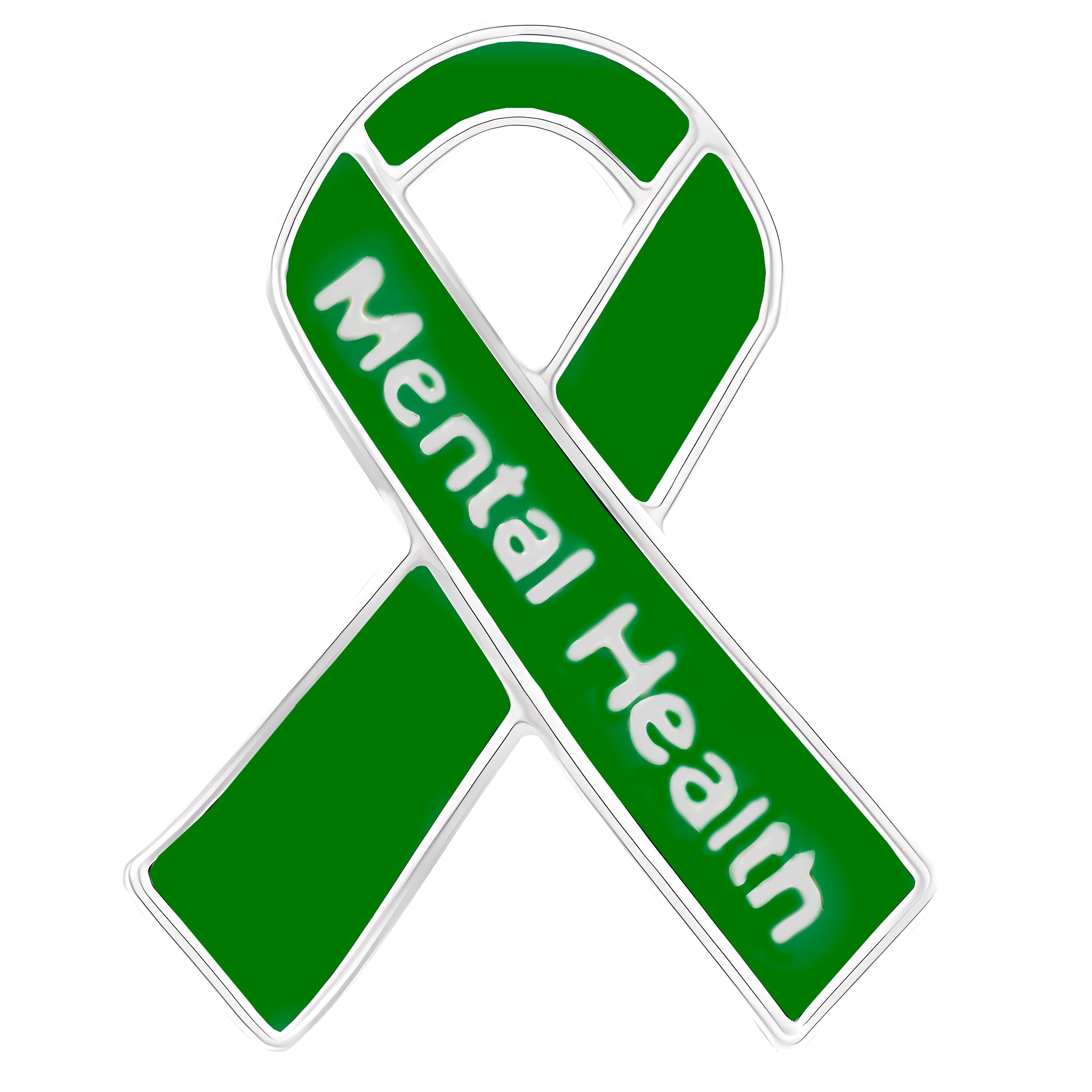 10 Pack Mental Health Awareness Ribbon Pins