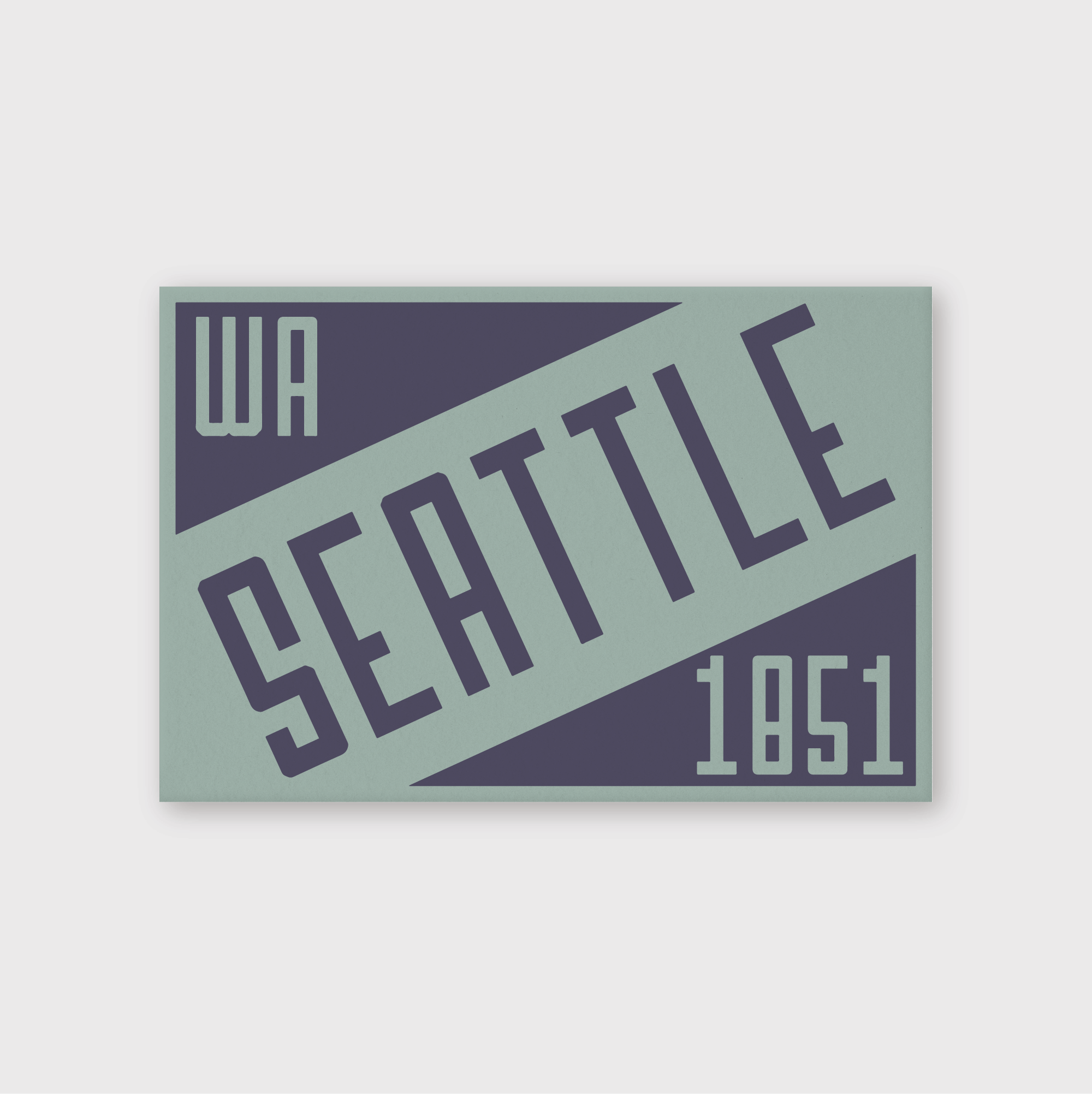 Seattle WA 1851 Postcard