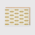 Pencil Pattern Greeting Card (*Ltd)