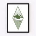 Best Coast Diamond Art Print