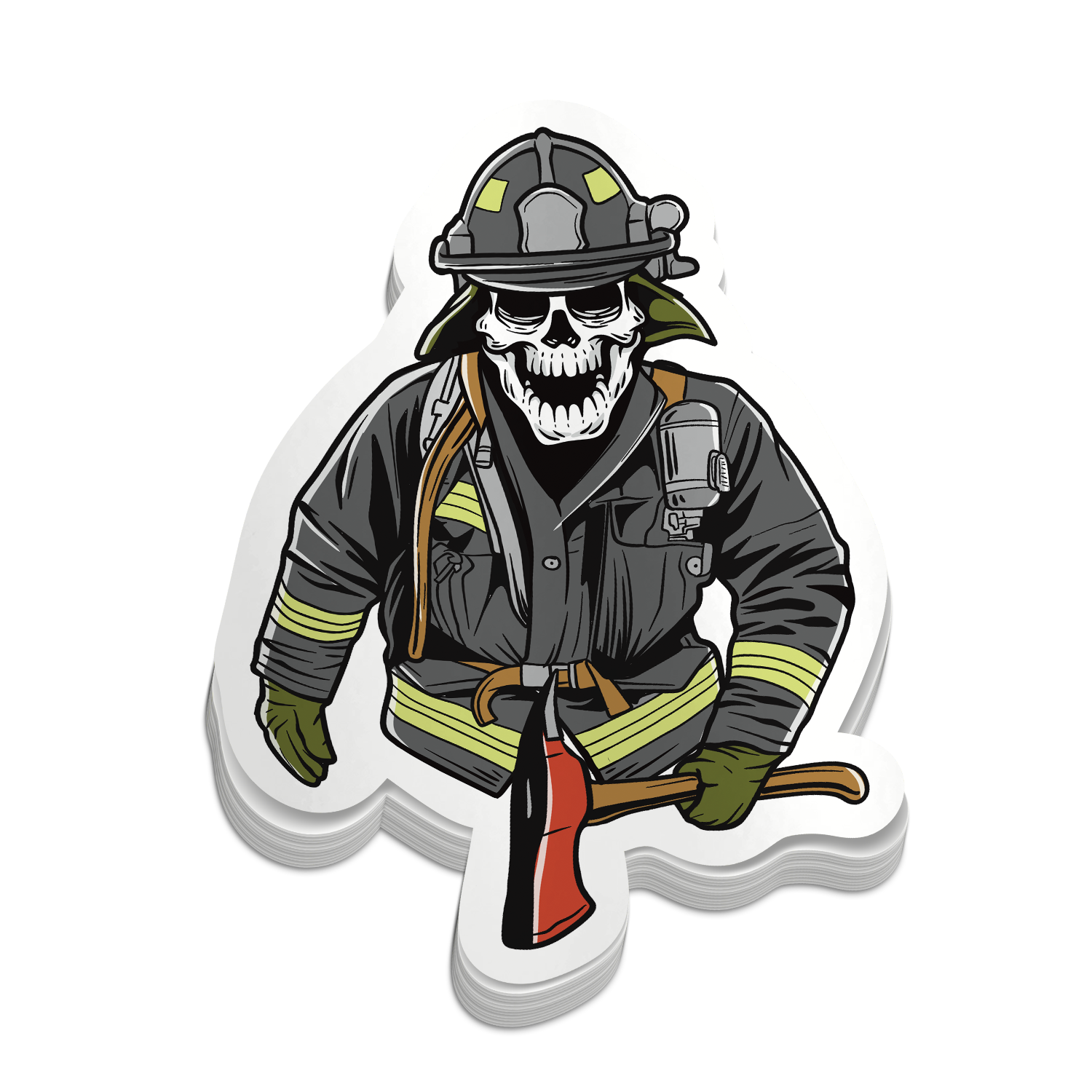 Skeleton Axe Man
