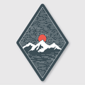 Mountainscape Sticker