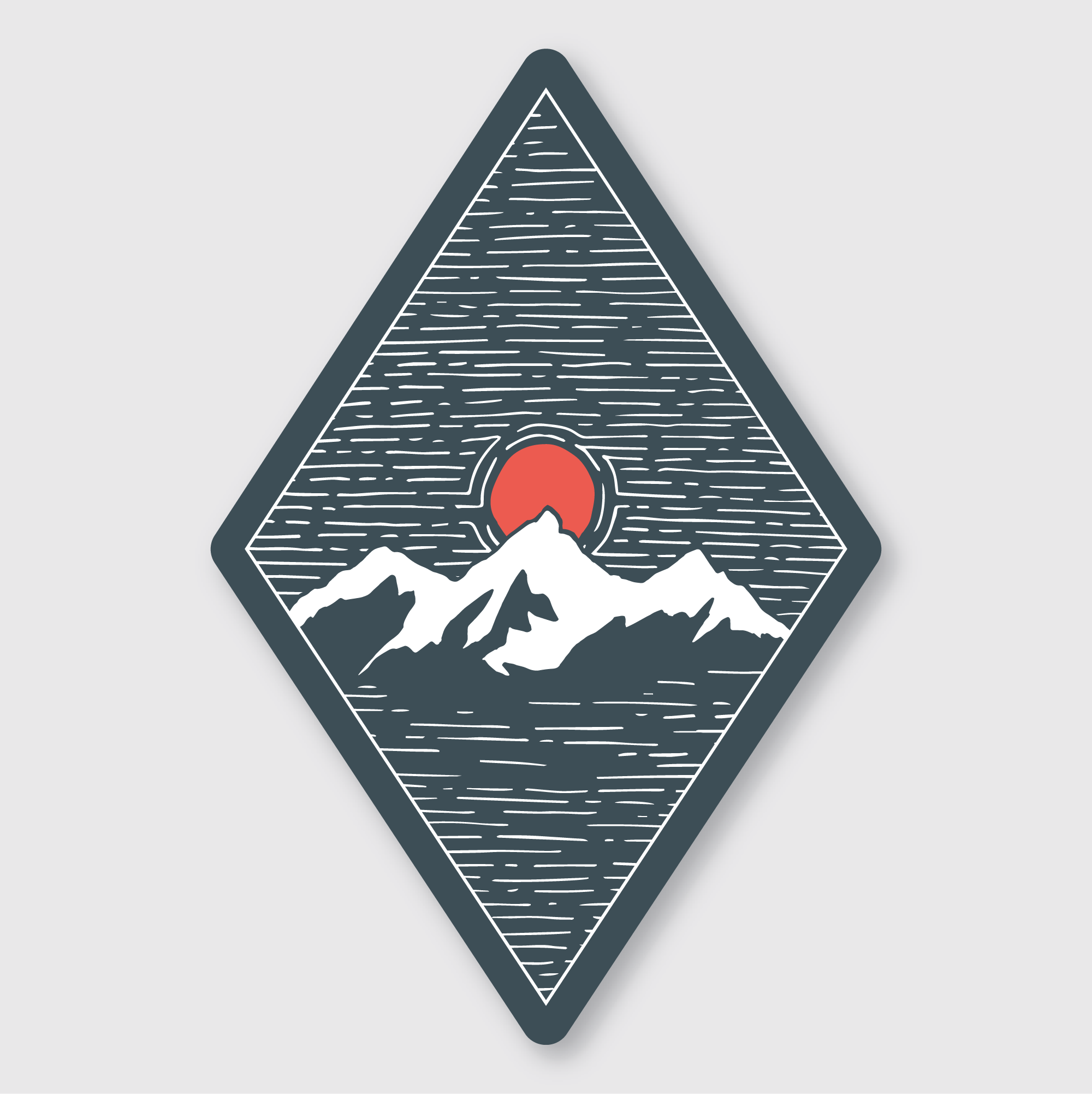 Mountainscape Sticker