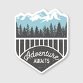 Adventure Awaits Sticker