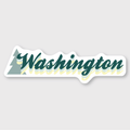 Washington Script Sticker