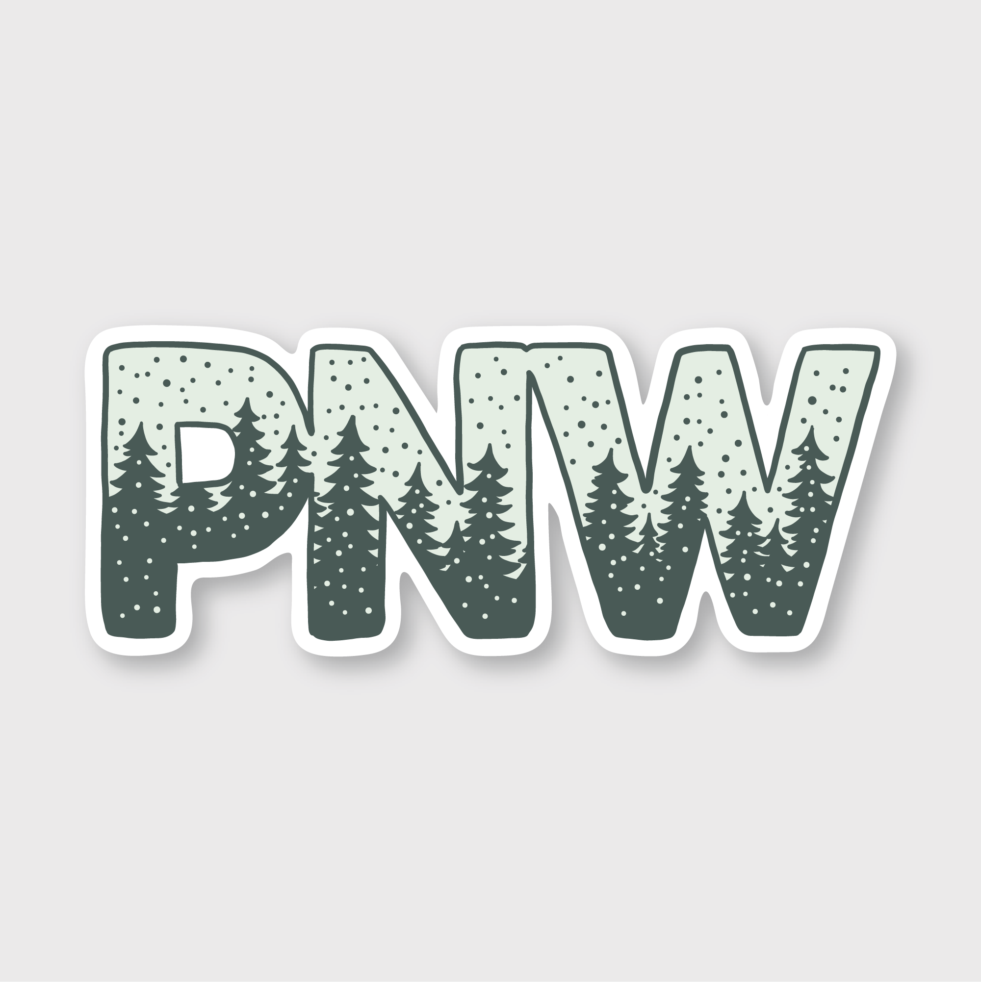 Snowy PNW Sticker