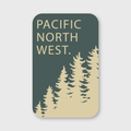 PNW Green Forest Sticker