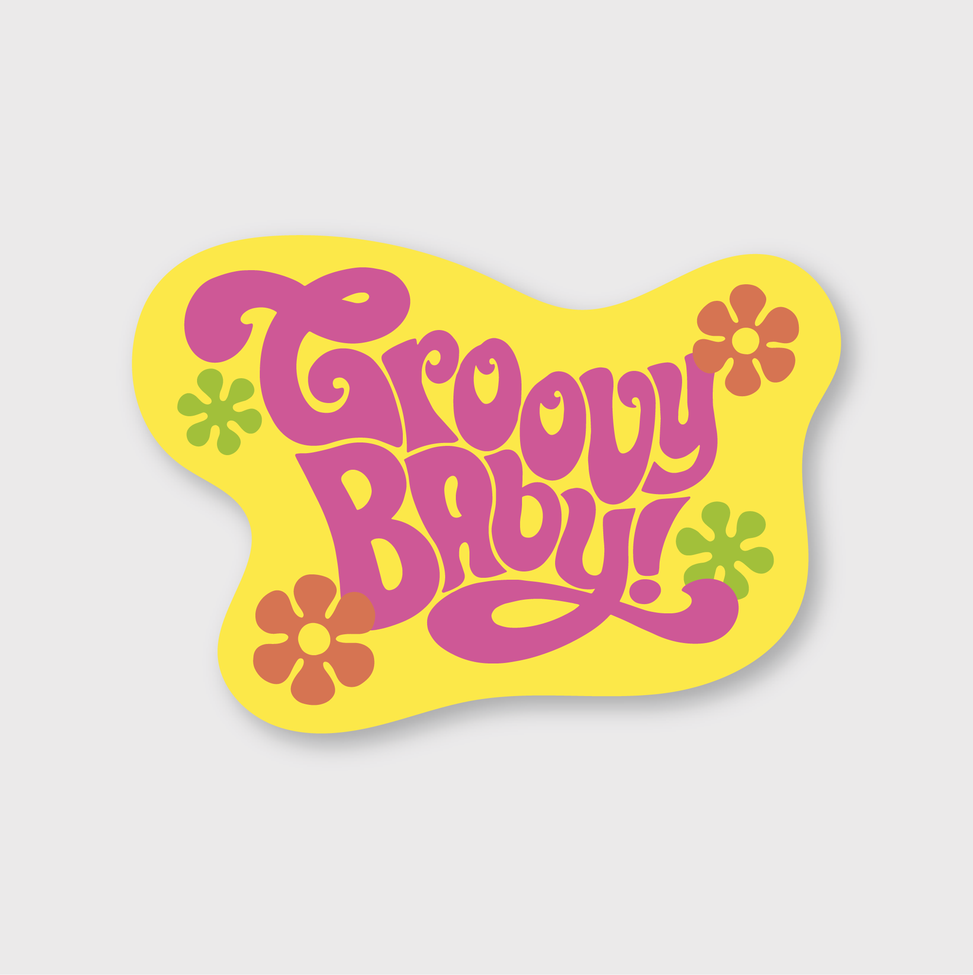 Groovy Baby Sticker