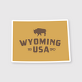 Wyoming Simple State Sticker
