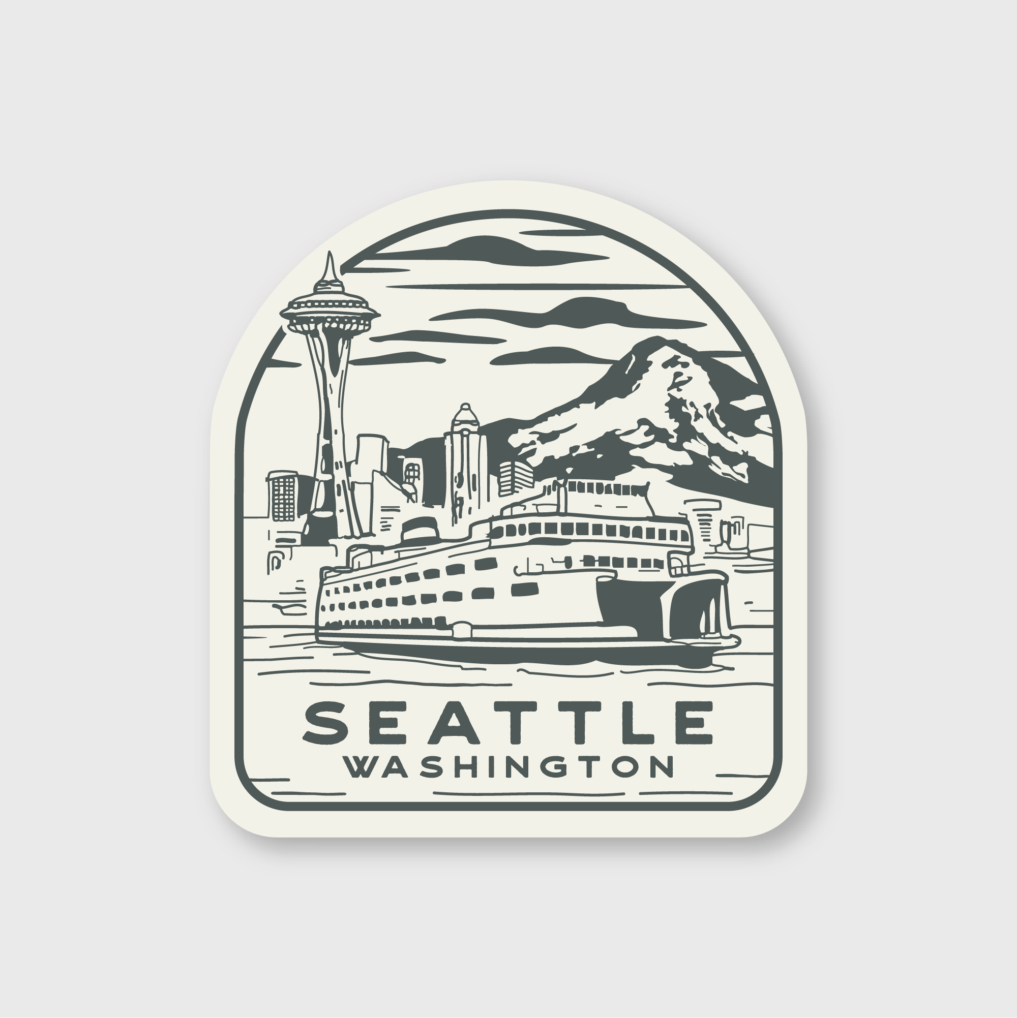 Seattle Lino Sticker