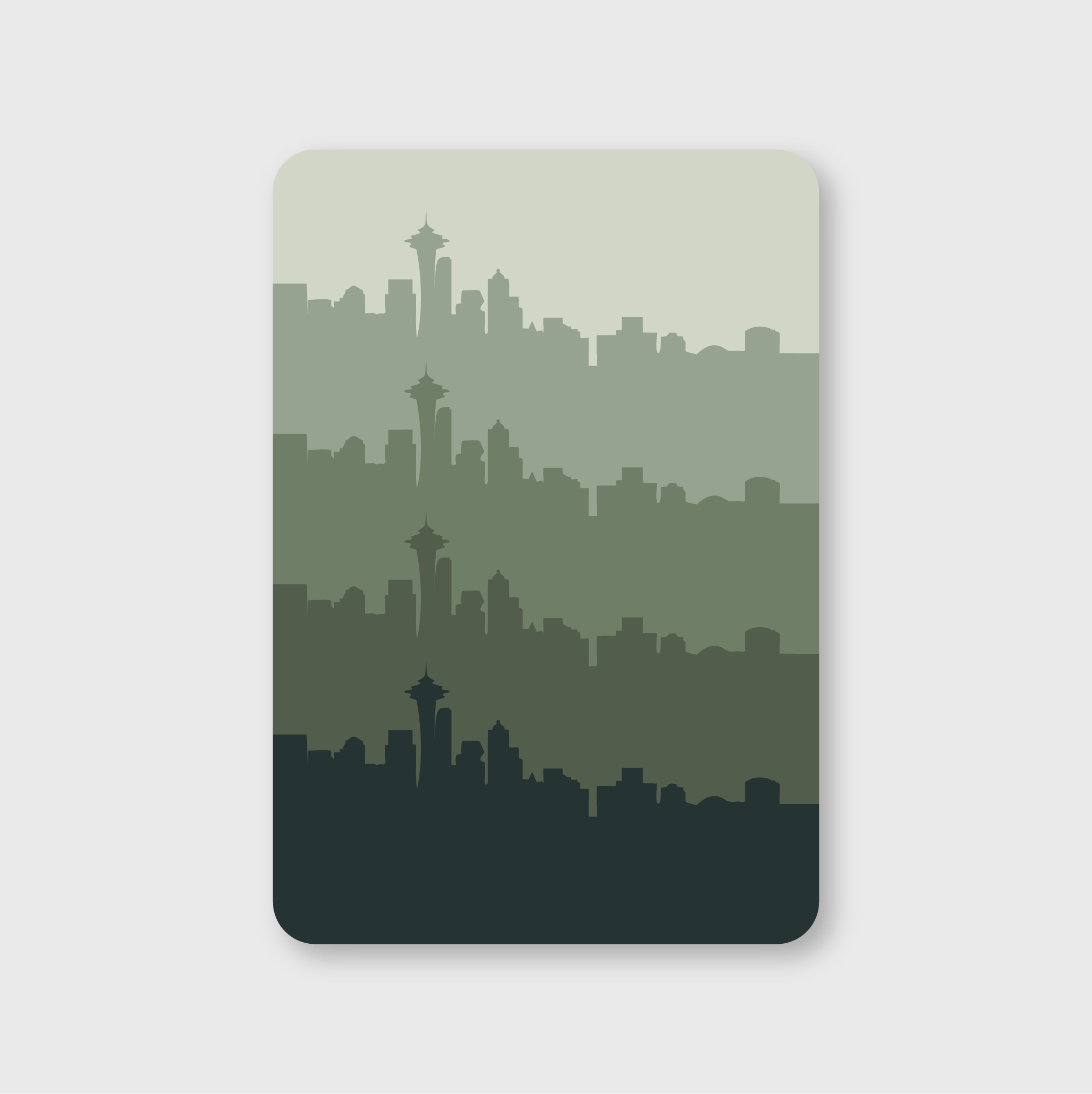 Seattle Ombre Sticker