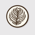 Latte Art Sticker