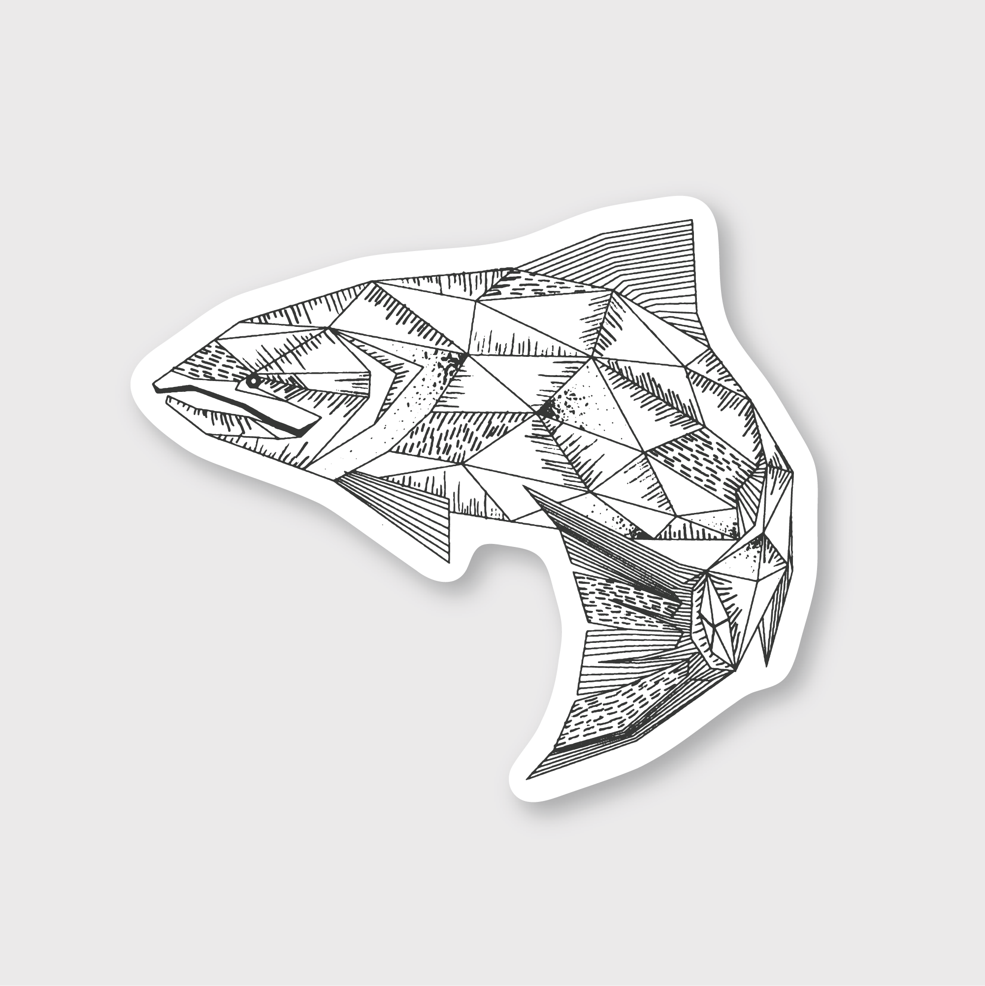 Geo Fish Sticker