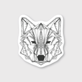 Geo Wolf Sticker