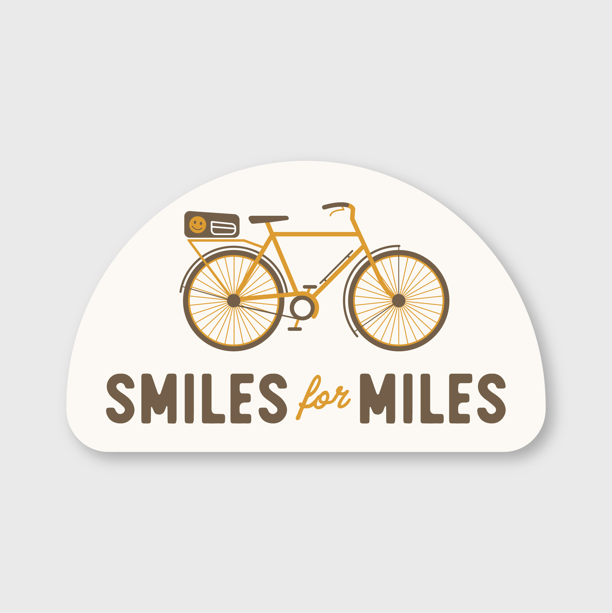 Smiles for Miles Sticker