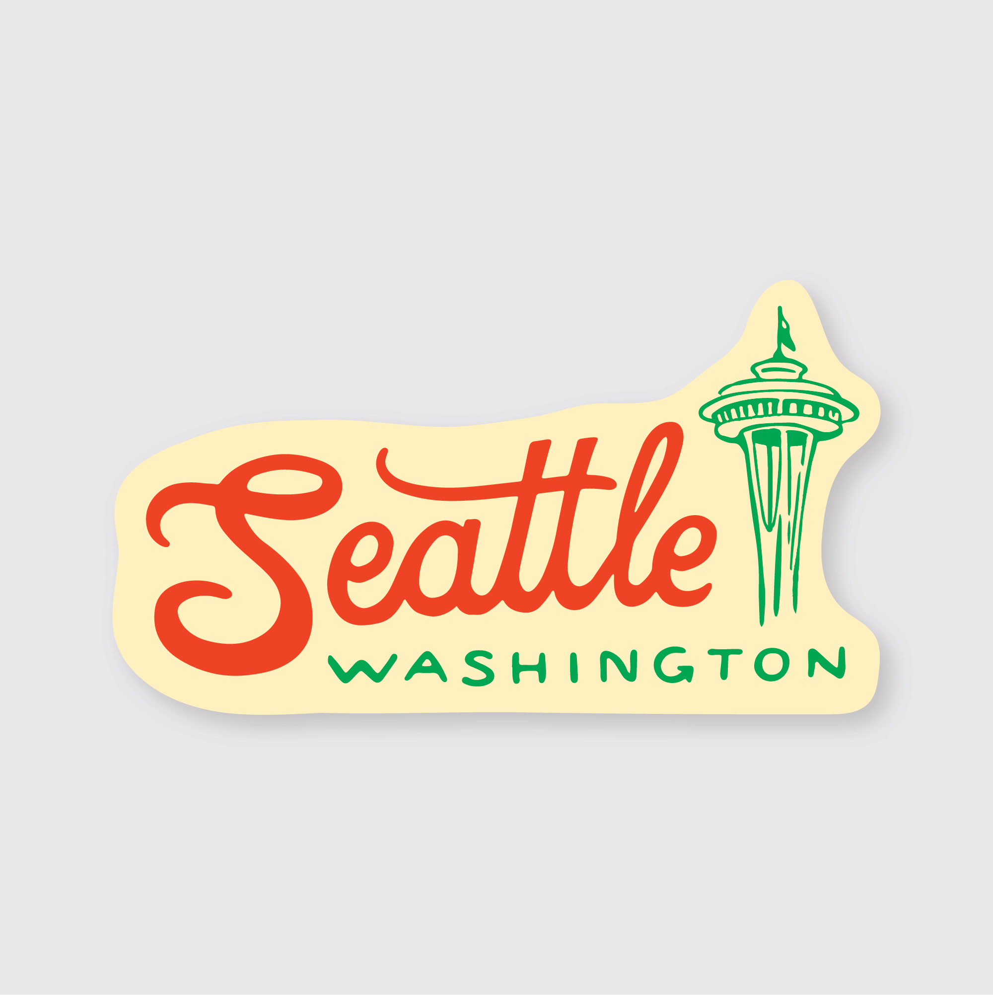 Seattle Retro Sticker