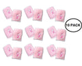 10 Pack Pink Ribbon Sport Sweat Wristbands