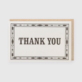 Thank You Border Greeting Card (*Ltd)