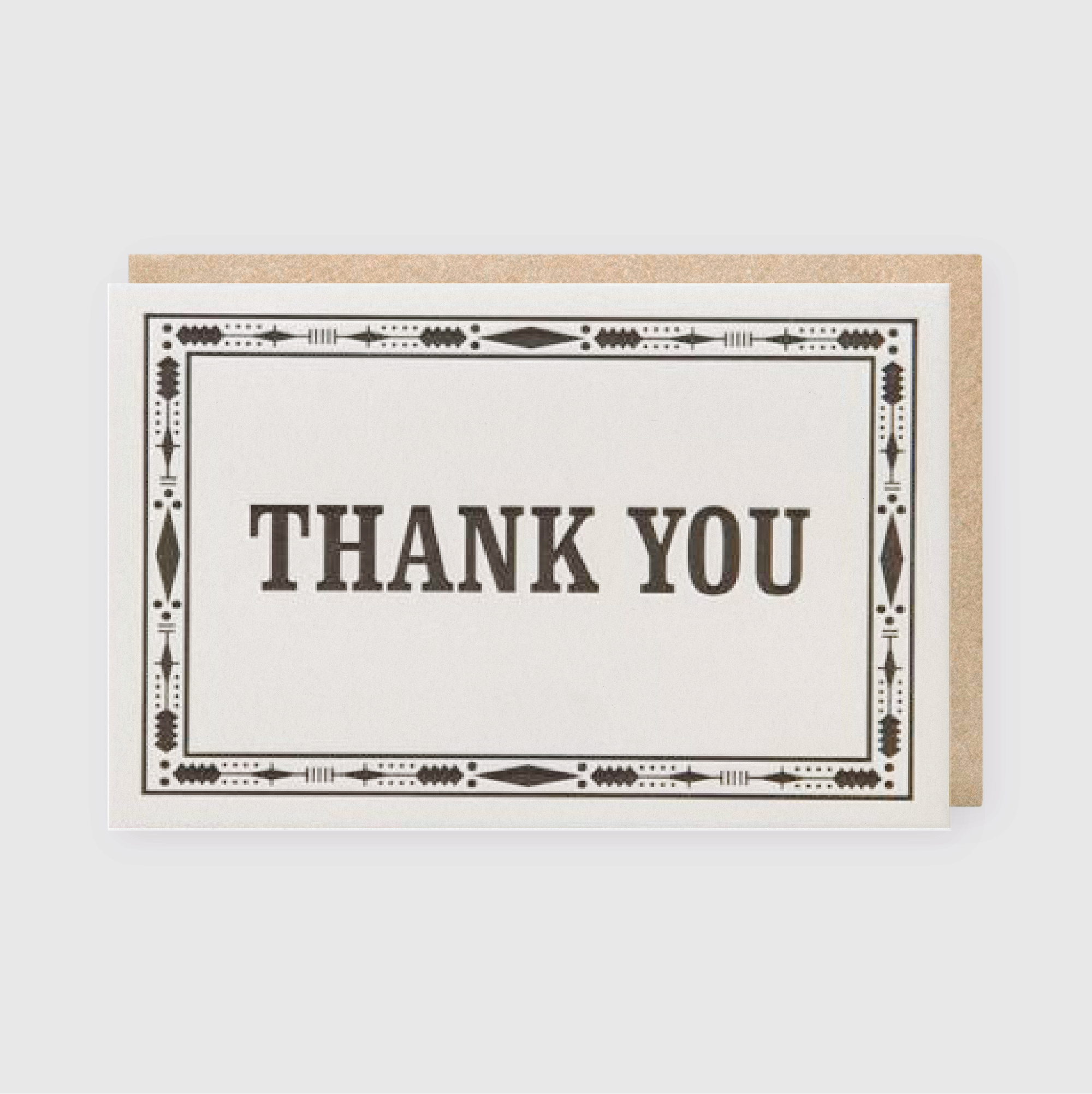 Thank You Border Greeting Card (*Ltd)