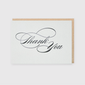 Thank You Simple Script Greeting Card (*Ltd)