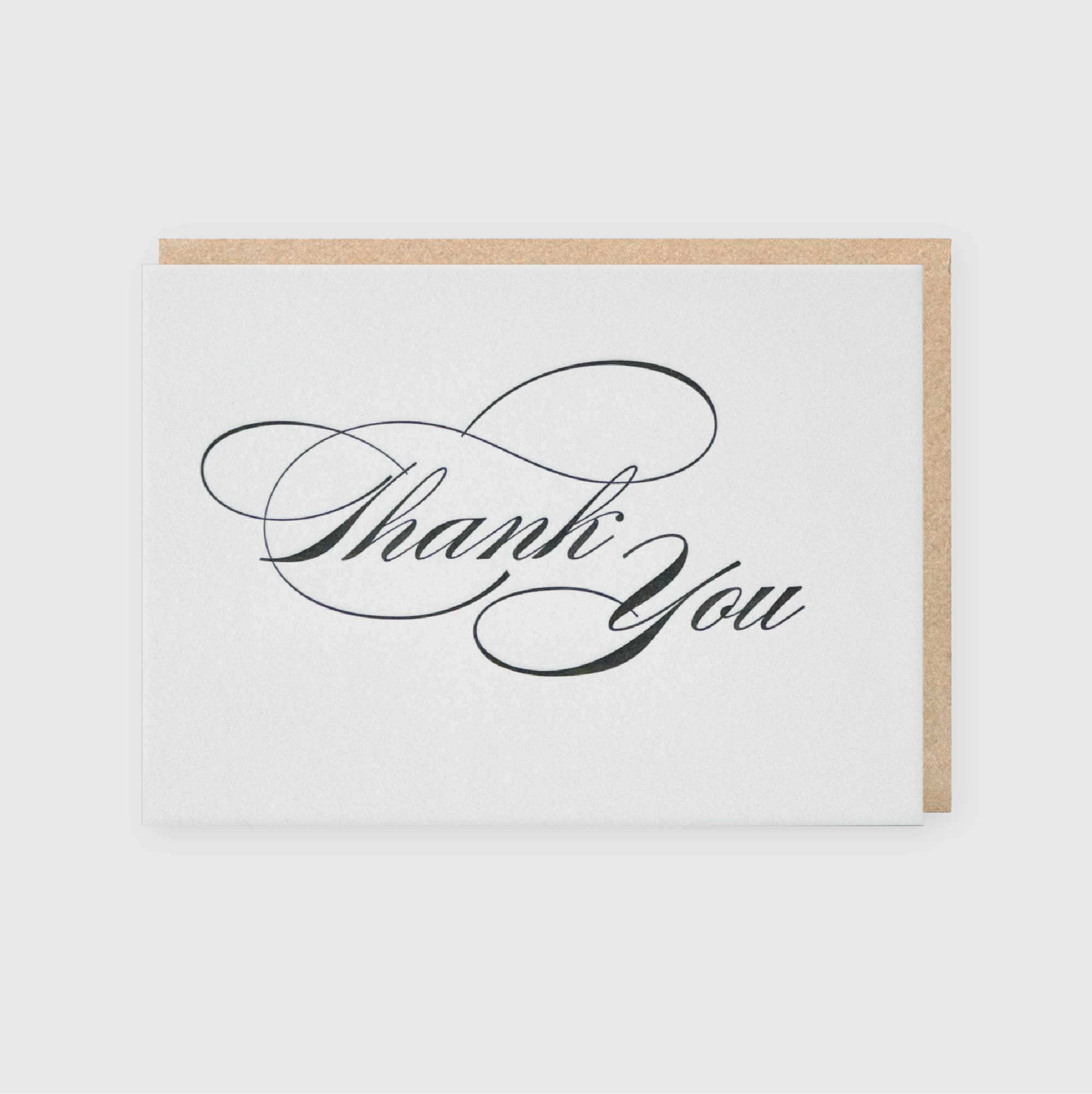 Thank You Simple Script Greeting Card (*Ltd)