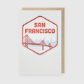 San Francisco Badge Greeting Card (*Ltd)