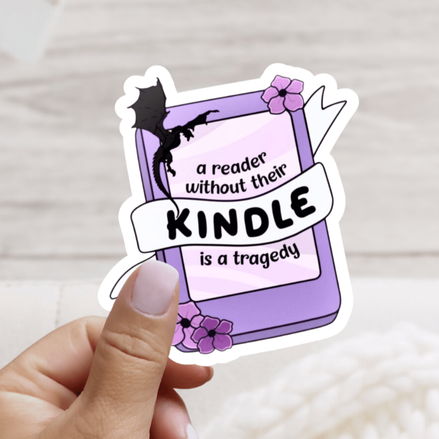 A Reader Without Their Kindle is a Tragedy Sticker