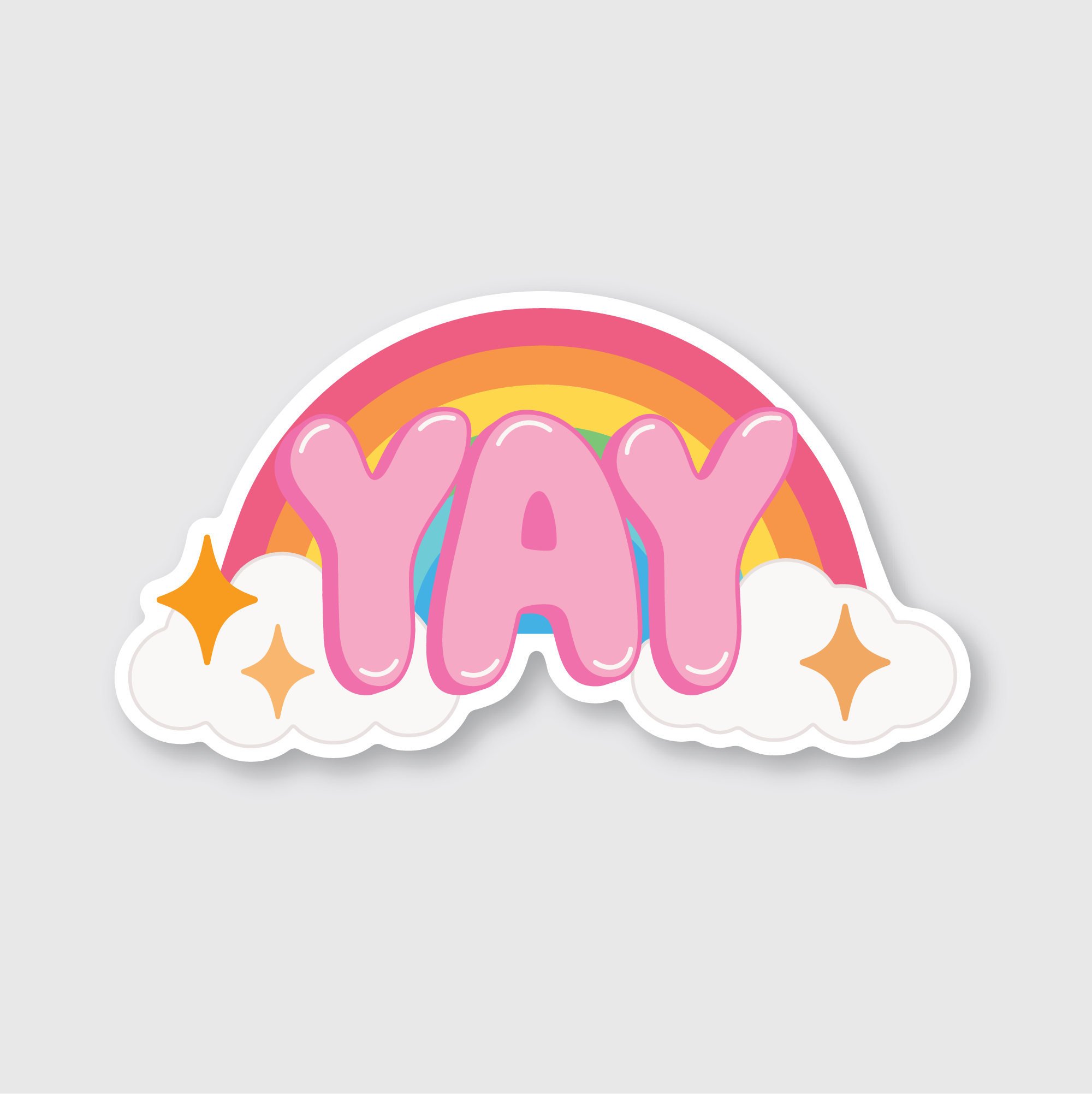 Yay Rainbow Sticker
