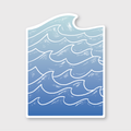 Raging Waves Sticker