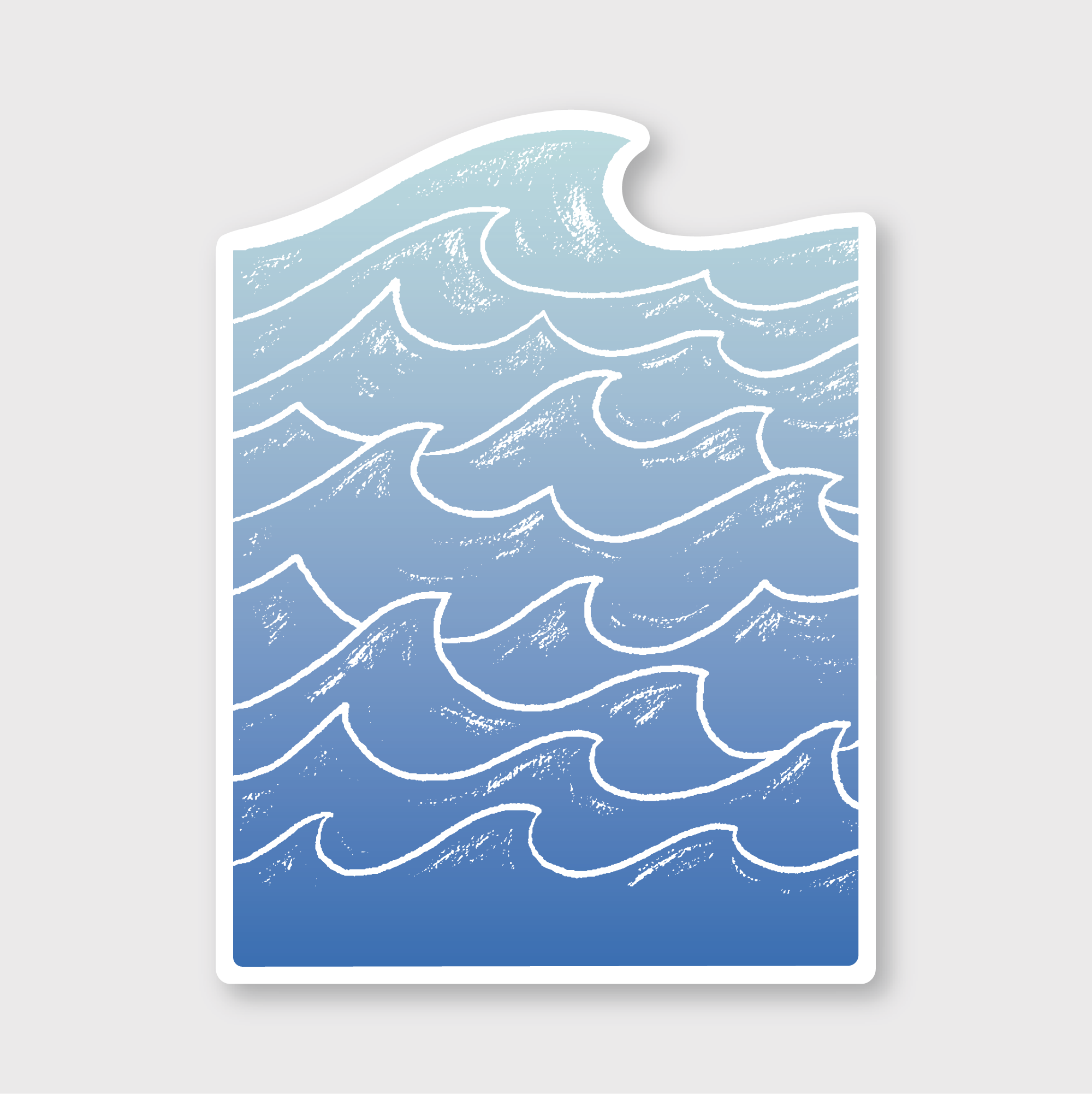 Raging Waves Sticker