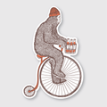 Sasquatch Bike Sticker