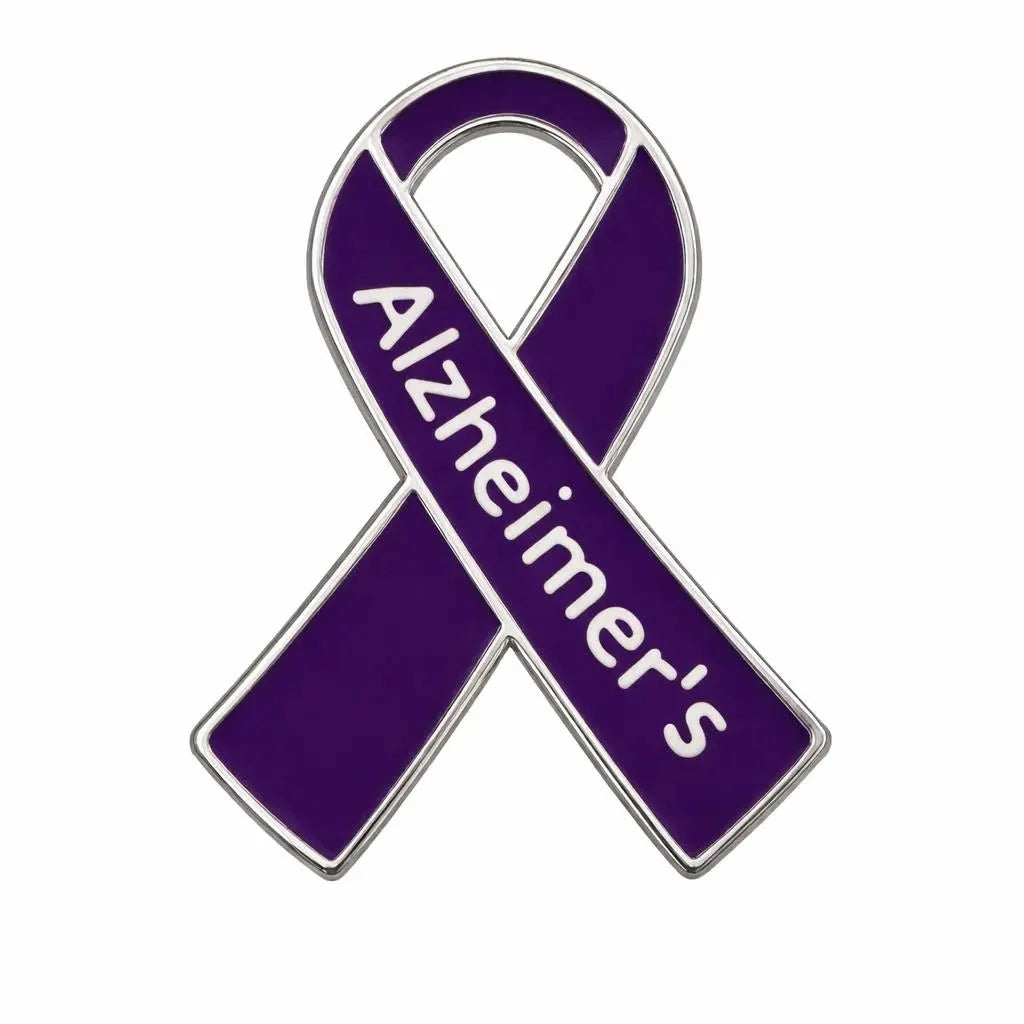 Alzheimer's Awareness Ribbon Pins