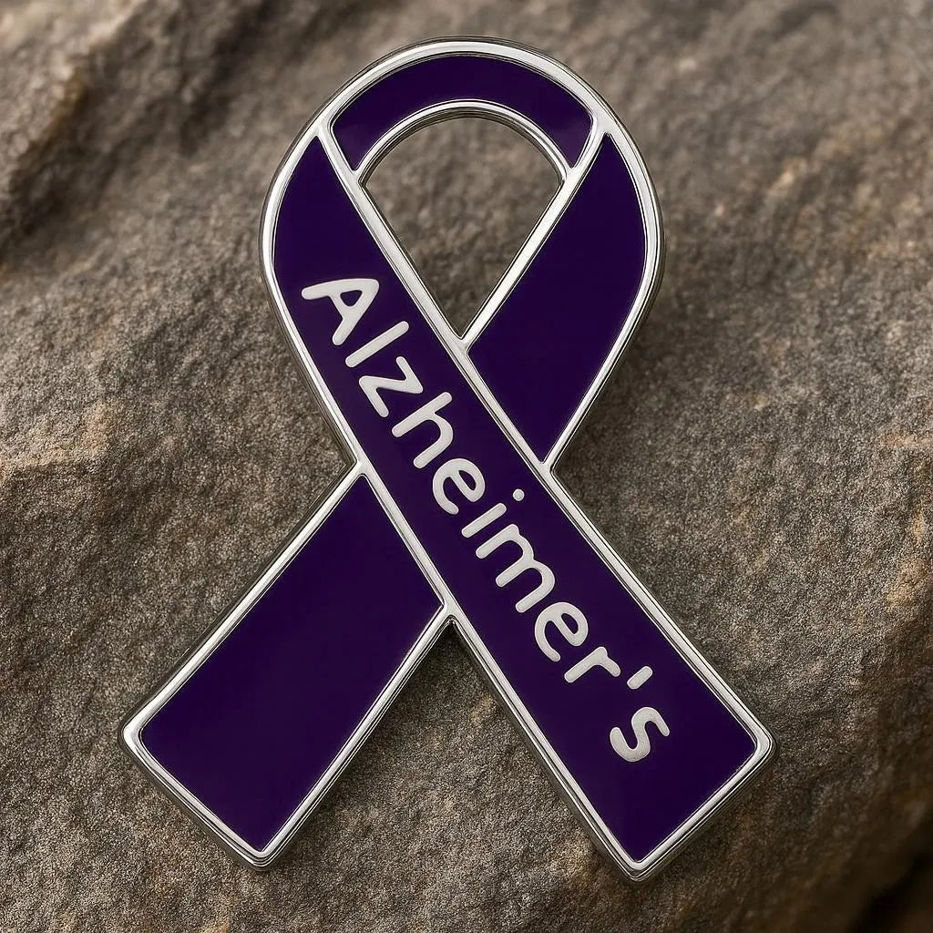Alzheimer's Awareness Ribbon Pins