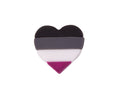 Asexual Flag Heart Silicone Pins