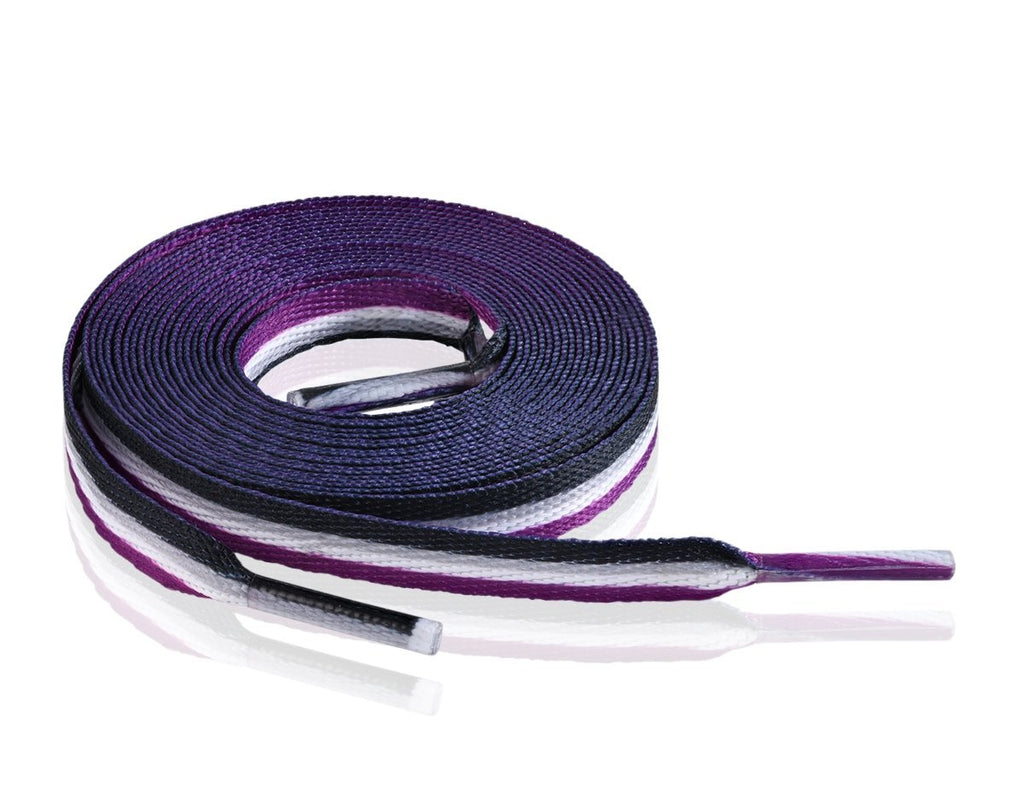 10 Pairs Asexual Flag Shoe Laces