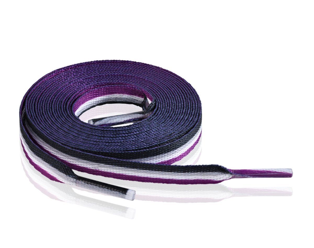 10 Pairs Asexual Flag Shoe Laces