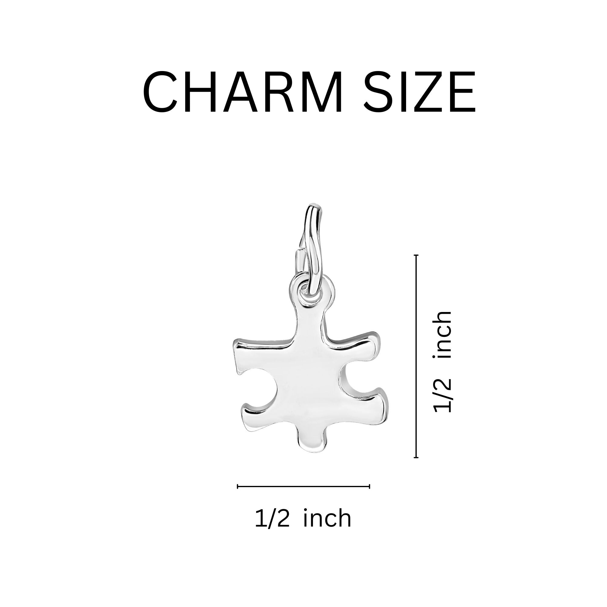 Autism Awareness Puzzle Clasp Bangles
