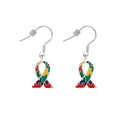 Autism Ribbon Hanging Earrings