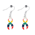 Autism Ribbon Hanging Earrings