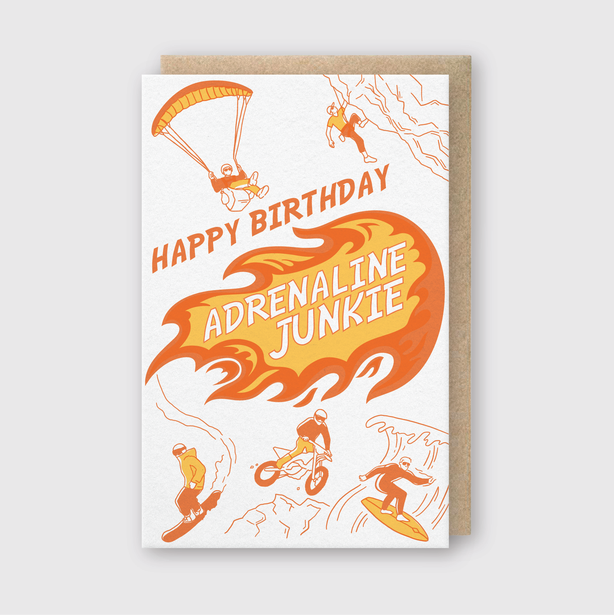 Adrenaline Junkie Greeting Card