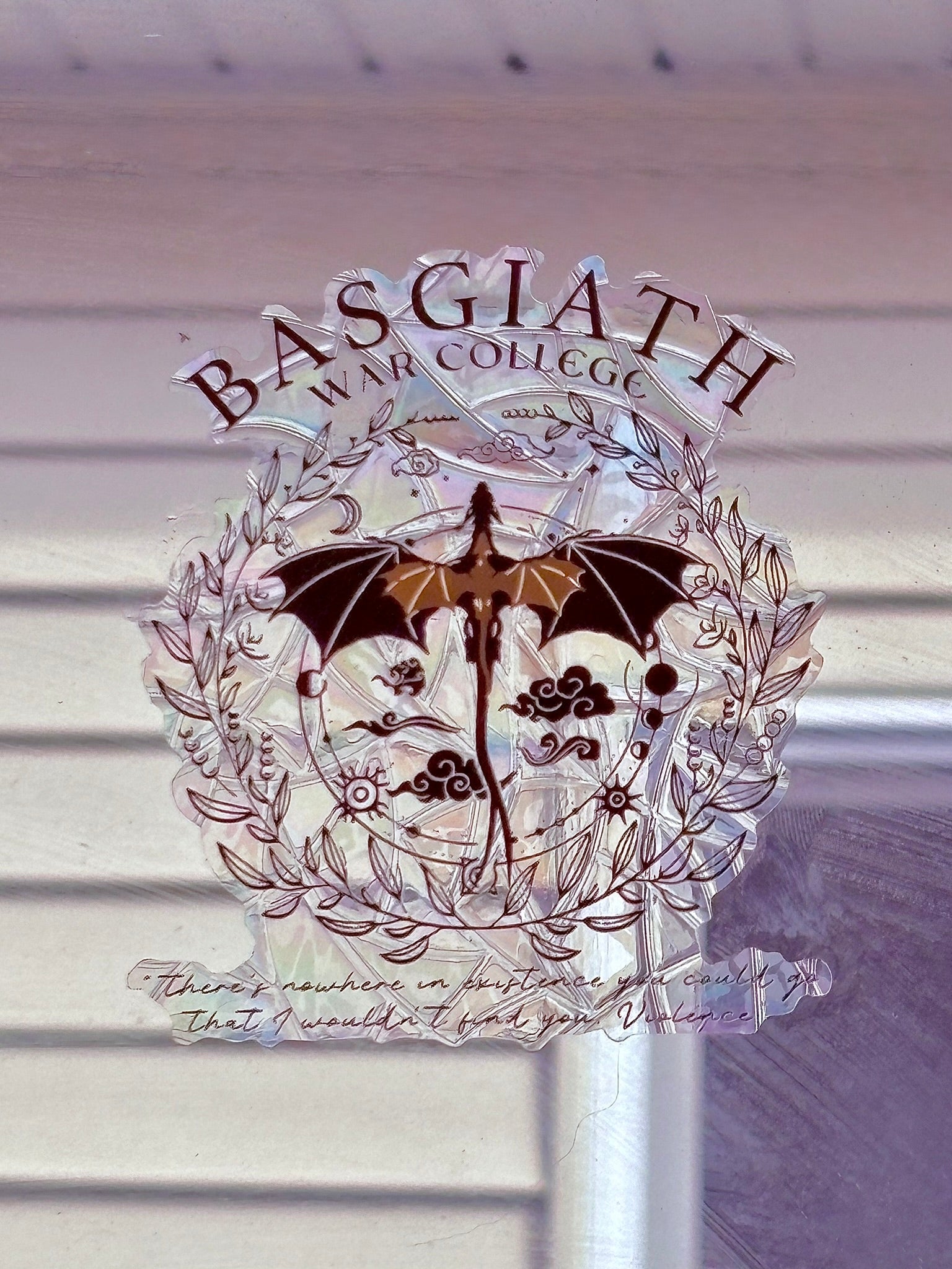 Basgiath War College Suncatcher Sticker
