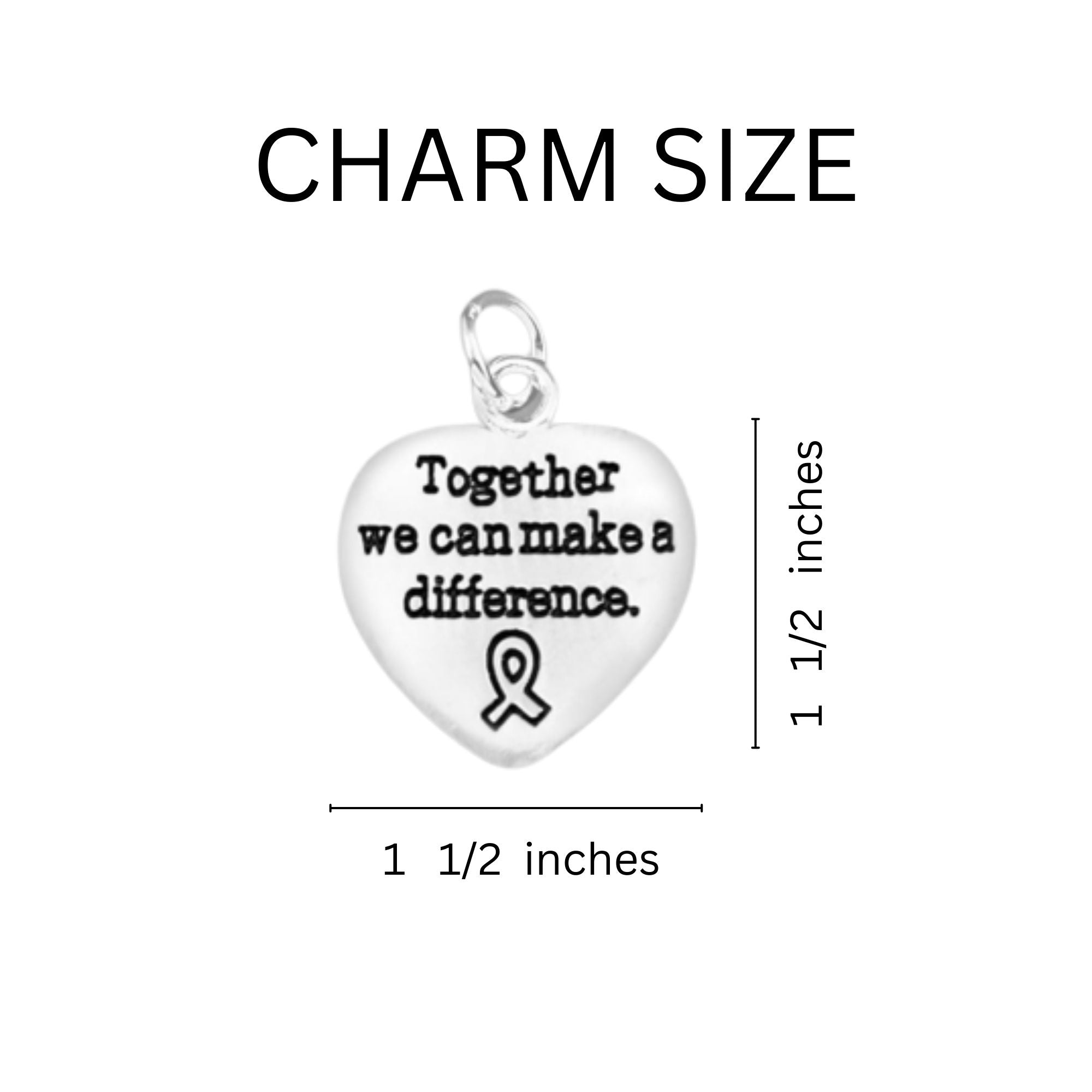 Big Heart Lime Green Ribbon Key Chains