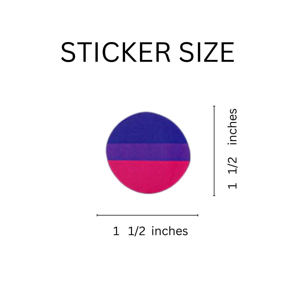 Bisexual Circle Stickers (250 per Roll)