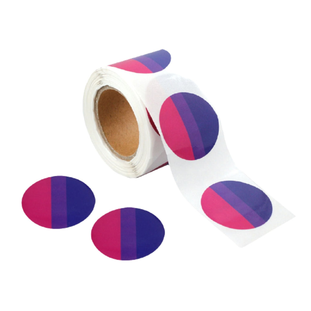 Bisexual Circle Stickers (250 per Roll)