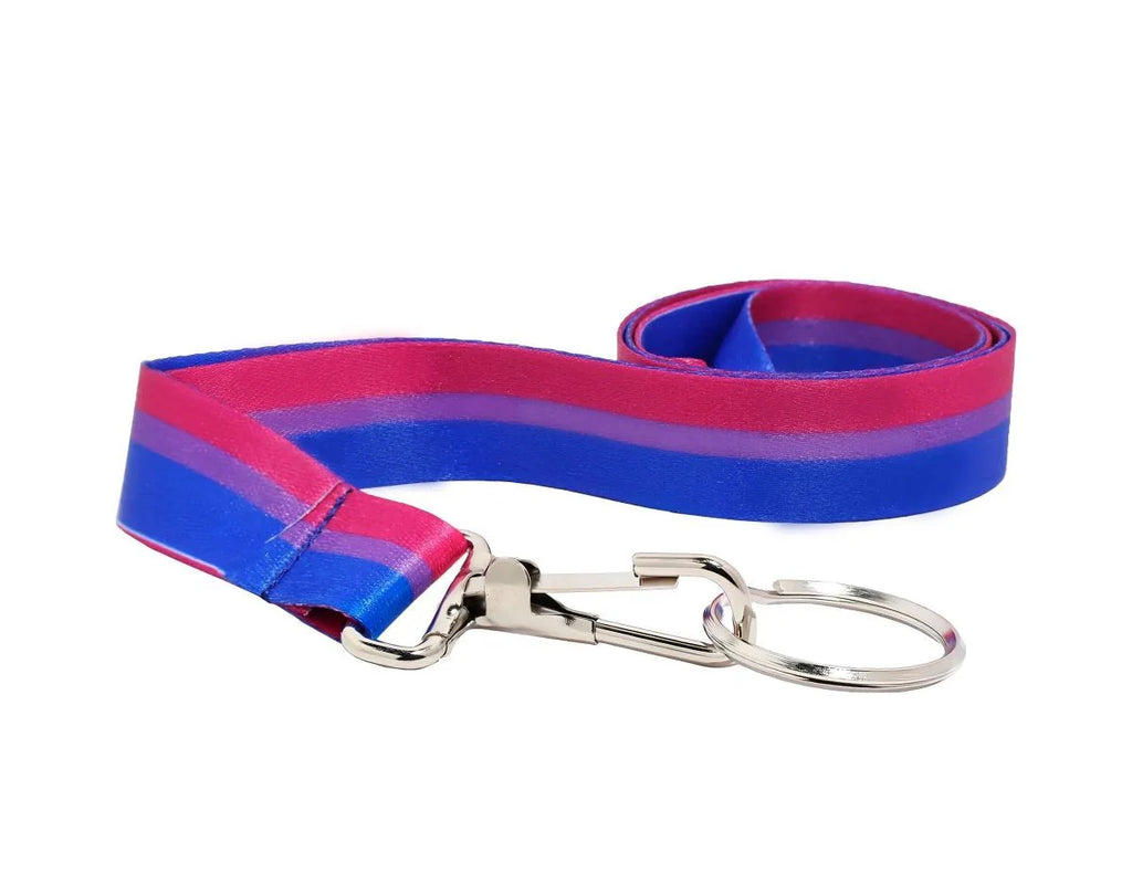 10 Pack Bisexual Flag Lanyards